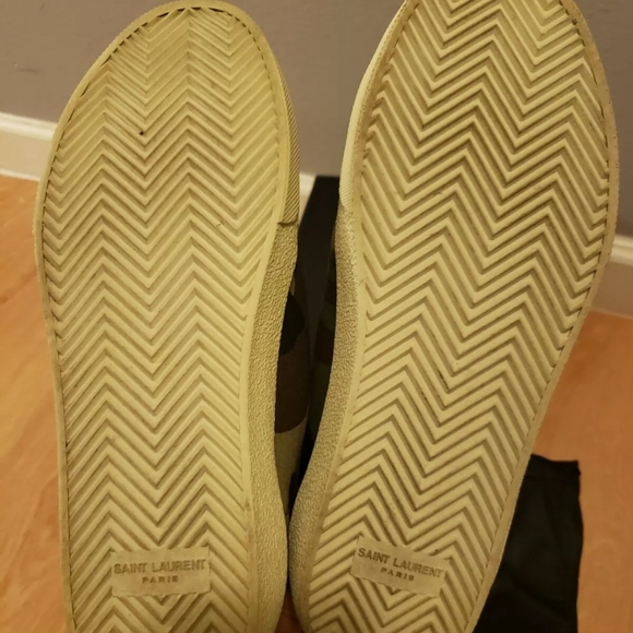 SAINT LAURENT Court Classic Camo Velour Sneaker 42.5 - Picture 8 of 11
